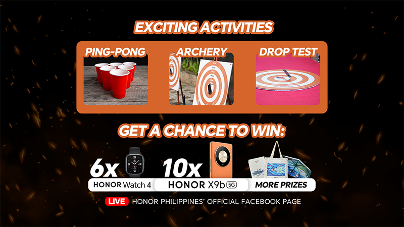 Activites Raffle and Prizes await at the HONOR X9b 5G Bagsakan Concert