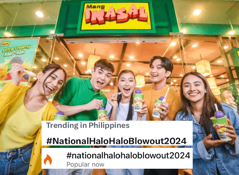Mang Inasal National Halo Halo Blowout trended on Twitter and became a popular topic on Facebook last April 14