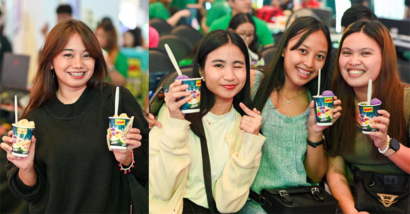 1000 Free Halo Halo were given away during Mang Inasal Level Up Sarap Halo Halo Caravan