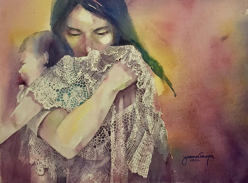 Tahan Na Watercolor on Archival paper 20in x 15in 2022 JoanneGacayan