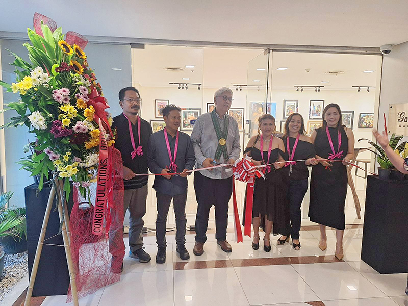 Ribbon cutting led by Ryan Cayabyab