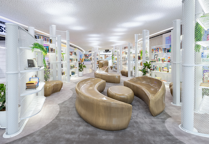 6 The Book Nook s design is a seamless flow of organic forms and open spaces inviting readers on a journey of discovery and connection