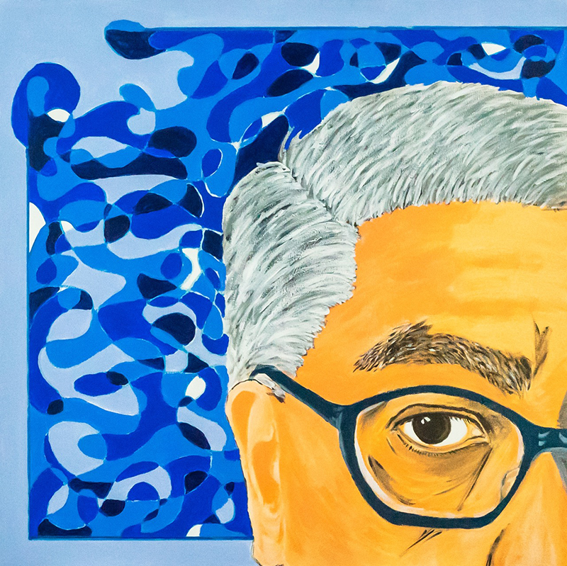 Ryan Cayabyab Eyefie acrylic on canvas 30 x 30 inches