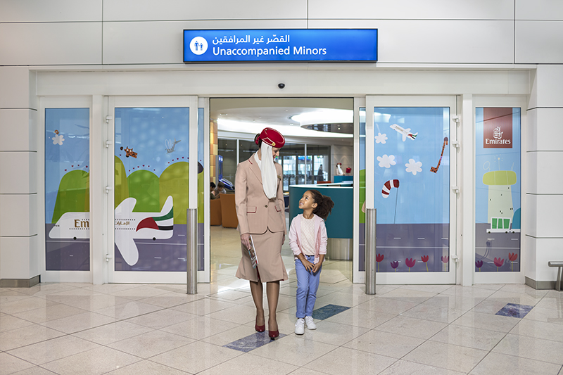 Emirates Unaccompanied Minors Service entrance