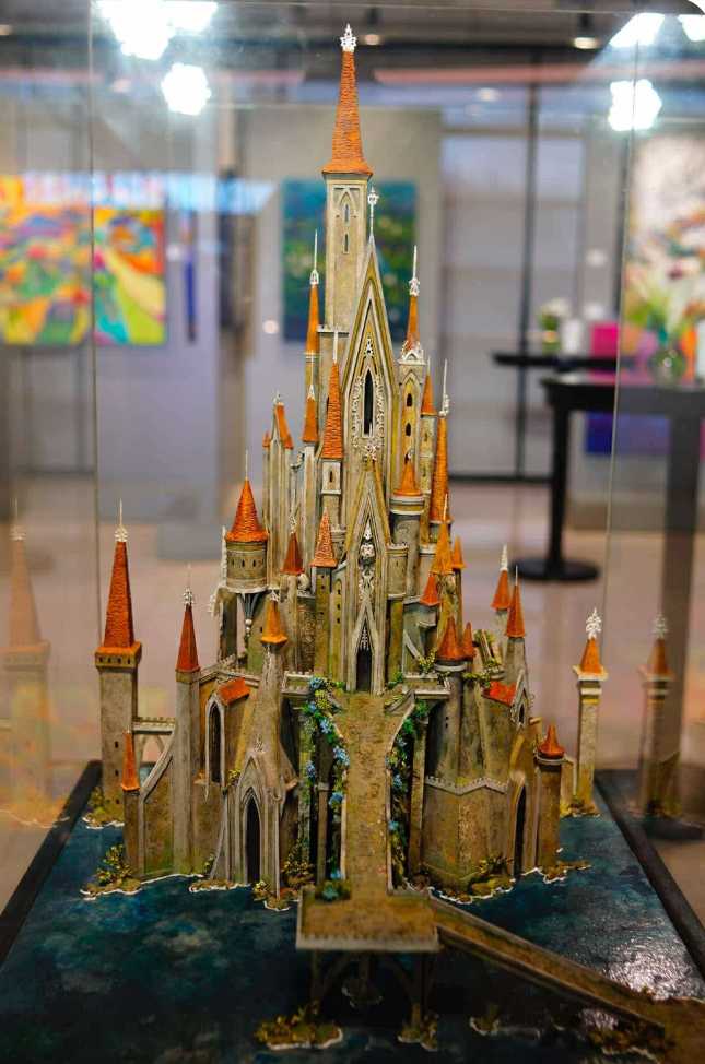 PR ARTablado Jaime Ibanez Gotham Castle 3D miniature art