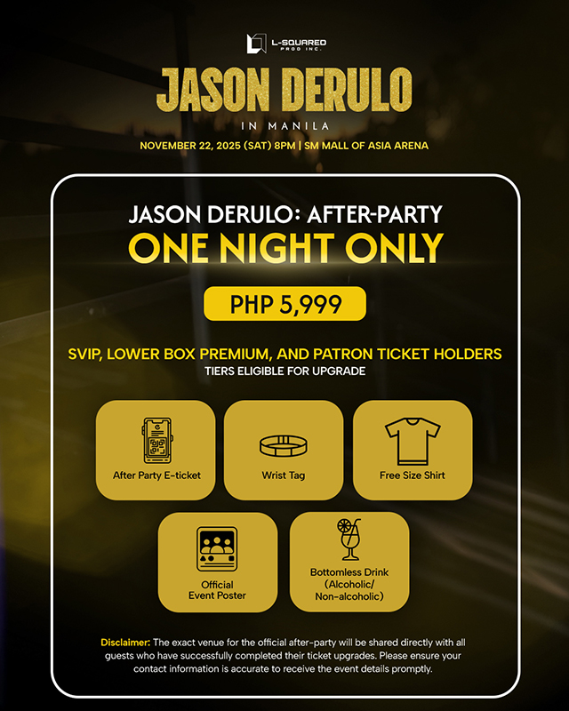 JASON DERULO: ONE NIGHT ONLY — VIBES ARE COMING TO MANILA 02 After Party