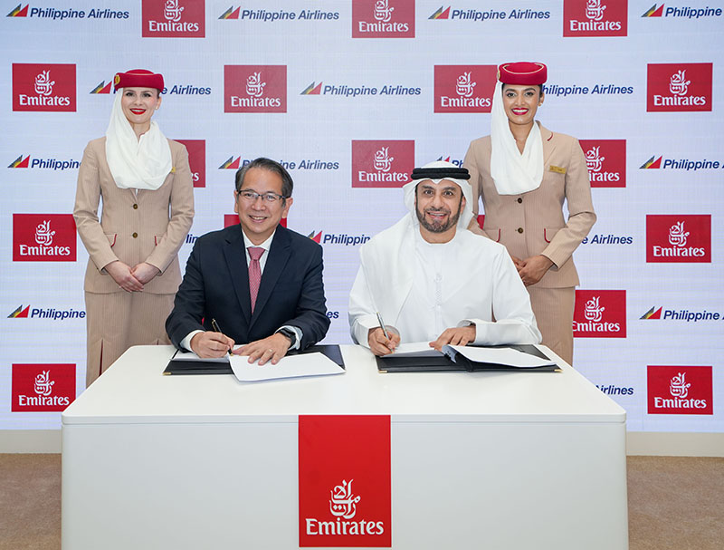 Emirates and Philippine Airlines to explore enhanced partnership across passenger and cargo operations EK Philippine Airlines signing