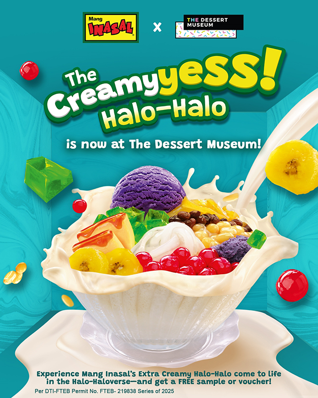 Step into the HALO-HALOverse: Mang Inasal’s Extra Creamy Halo-Halo now featured at The Dessert Museum FREE Halo Halo at TDM