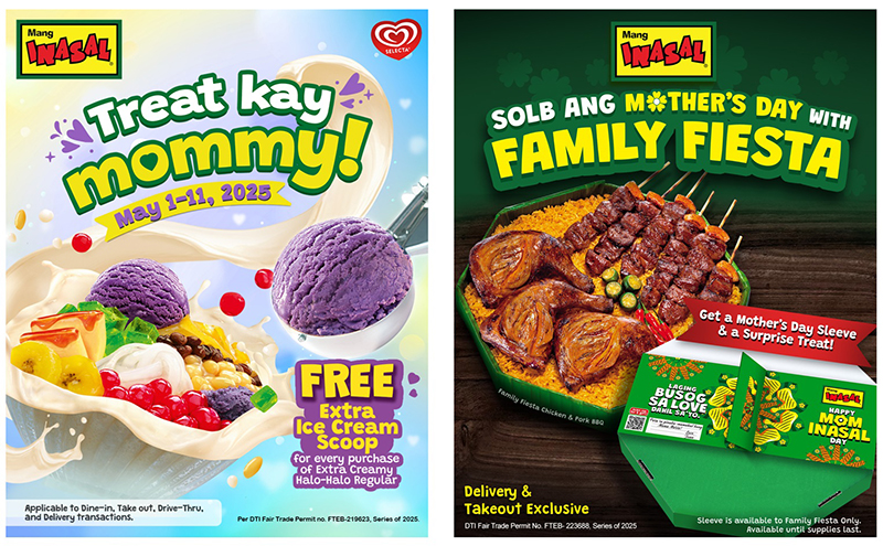 Mang Inasal makes Mother’s Day extra sweet with “Mom Inasal Day” celebration Mang Inasal Mom Inasal Day promos