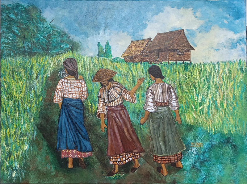 Ode to Amorsolo 2025 23.5 x 31 inches