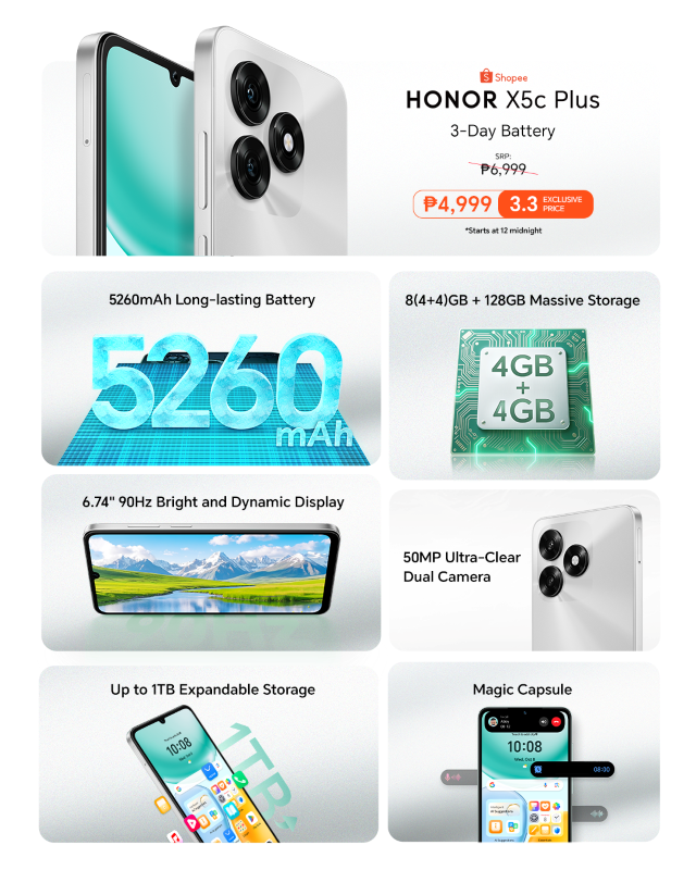 HONOR X5c Plus KSP Summary 1