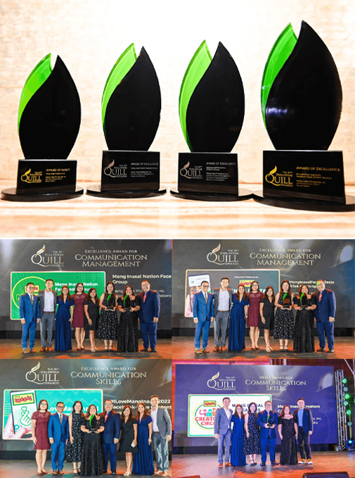 Mang Inasal celebrates multiple winsat the 20th Philippine Quill Awards mang inasal pix 2