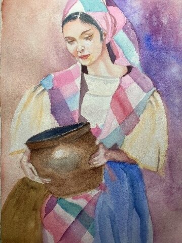 “Fluid Vision”: A celebration of watercolor in ARTablado PR ARTablado Presents Fluid Vision Noong Unang Panahon by Zata Aquino rotated
