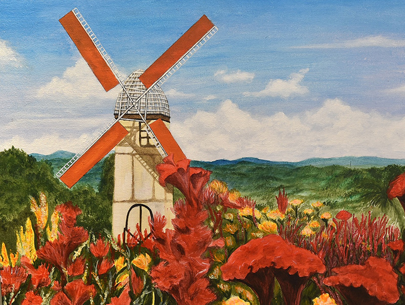 Twin exhibits at ARTablado gather newbies and established artists PR ARTablado Lyrical Landscapes The Wind Rises by Riri