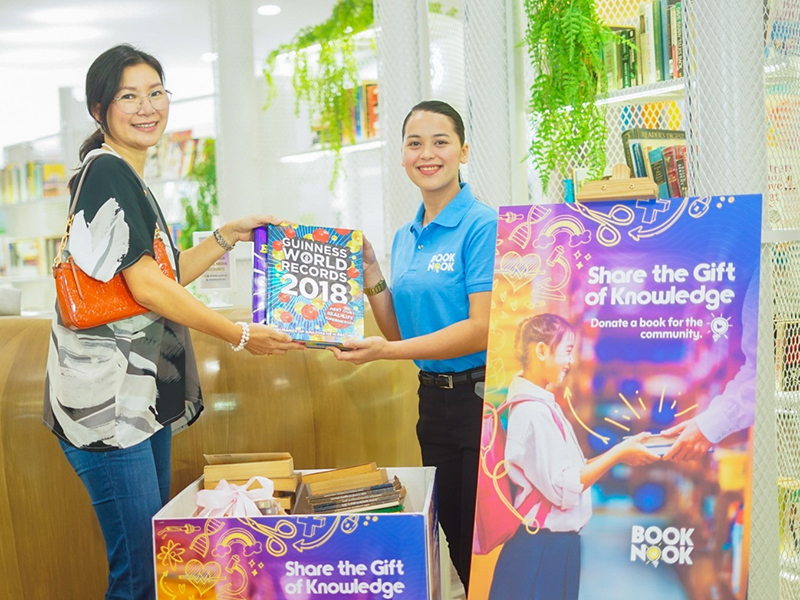 Book Nook expands horizons with new branch at The Podium 10 A donor contributes to the new Book Nook learning hub