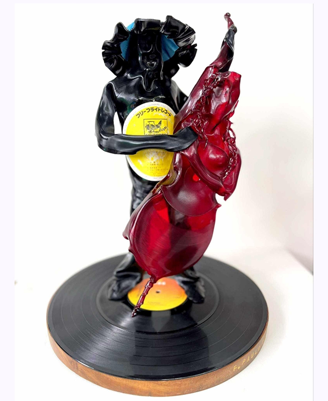 Celebrate the best of Filipino artistry at the Gateway Art Fair Franzyx Paulo NAKED RHYTHM 16 x12 x7 Recycled Vinyl Record 2024