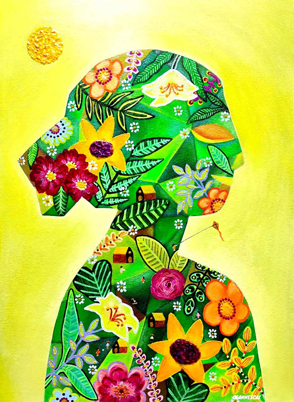 Celebrate the best of Filipino artistry at the Gateway Art Fair Joyce Anne Escalante Palting 𝗙𝗹𝗼𝘂𝗿𝗶𝘀𝗵𝗶𝗻𝗴 𝗘𝗮𝗿𝘁𝗵 Acrylic on Canvas