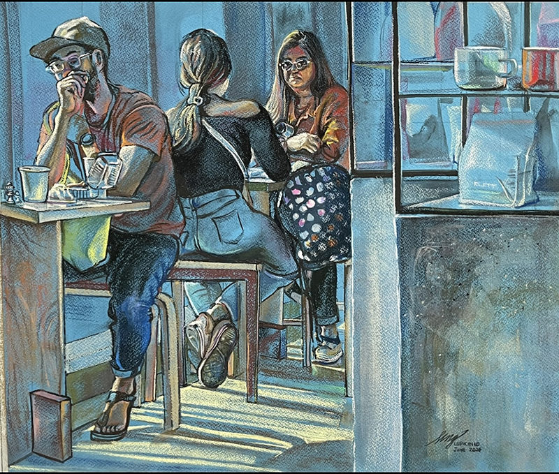 GRUPO KWADRO CELEBRATES 9TH ANNIVERSARY WITH HARMONY AT 9 EXHIBIT Lupicino Ng Alam Mo watercolor 21x24 13 16 in 2024 1