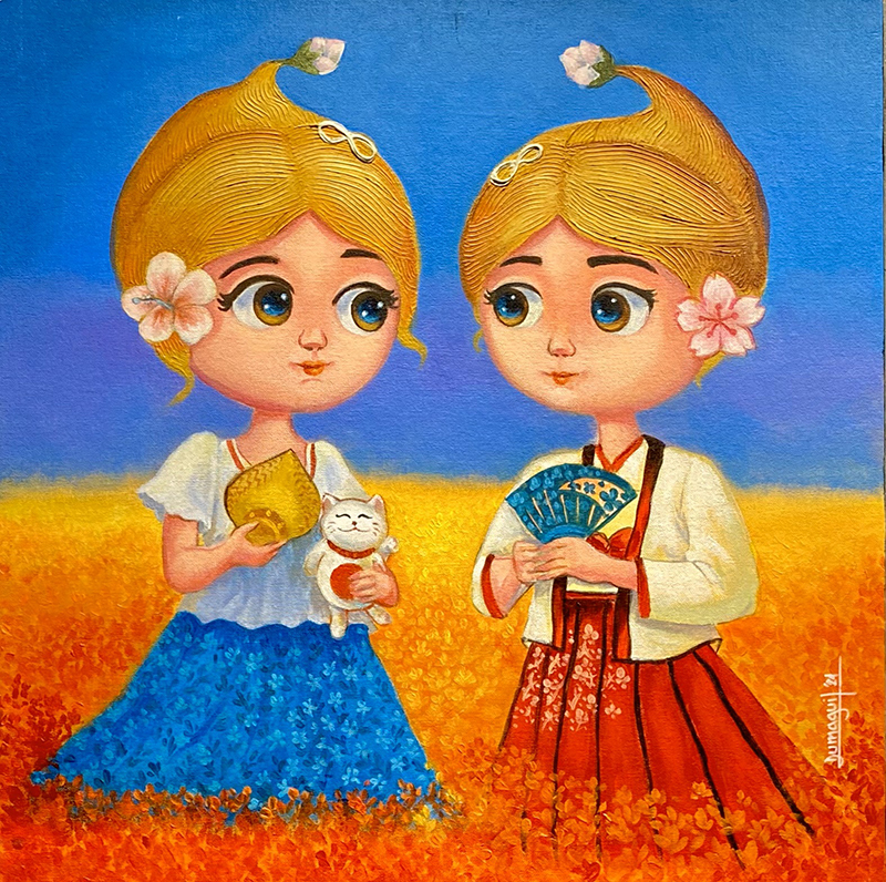 Painter’s ARTablado exhibit is a joyful love letter to his mother PR ARTablado Presents Ligaya Happiness Within Fields of Friendship