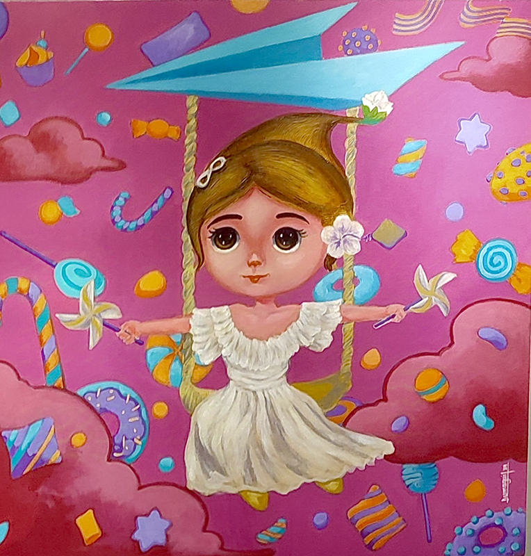 Painter’s ARTablado exhibit is a joyful love letter to his mother PR ARTablado Presents Ligaya Happiness Within Joyful Flight