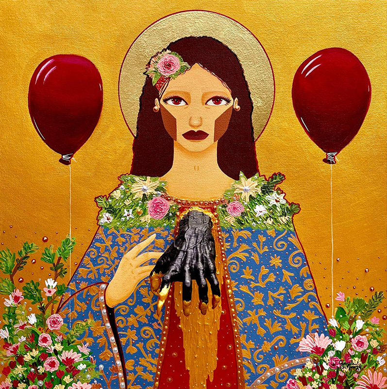 Artist invites viewers to gaze at faces in frames PR ARTablado Strokes of Identity After Party