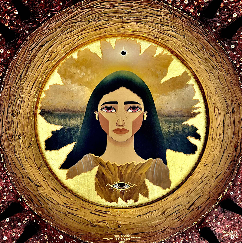 Artist invites viewers to gaze at faces in frames PR ARTablado Strokes of Identity Portal of Omen