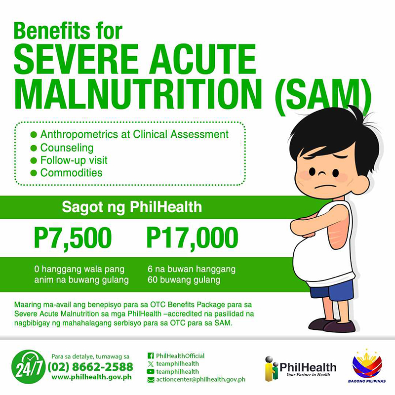 PhilHealth, UNICEF launch benefit package to address severe malnutrition in children PhilHealth SAM Package