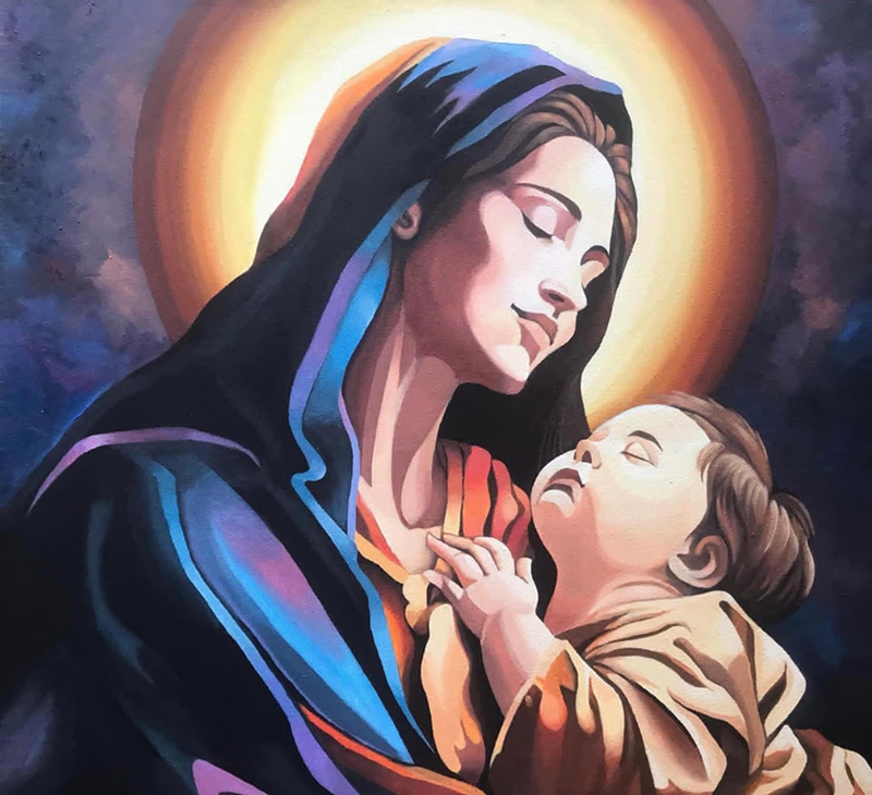 Art group explores ethereal colors in Robinsons ARTablado show PR ARTablado Presents Ethereal Echoes Mother and Child by Dennis Nieves