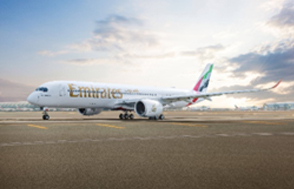 Emirates officially unveils its first A350 aircraft plane emirate
