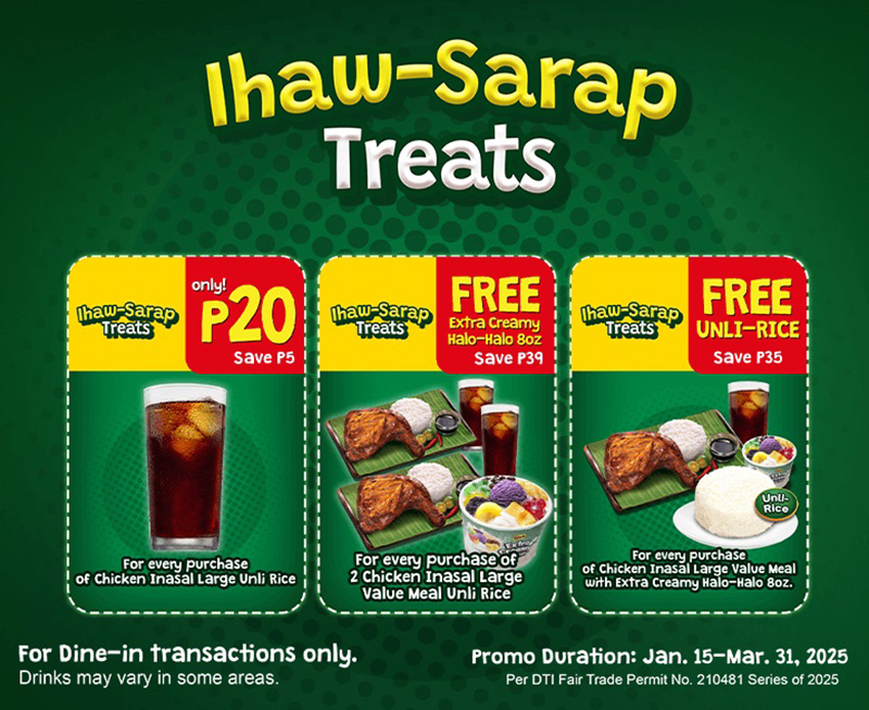 Mang Inasal welcomes 2025 with delicious New Year treats Ihaw Sarap Treats