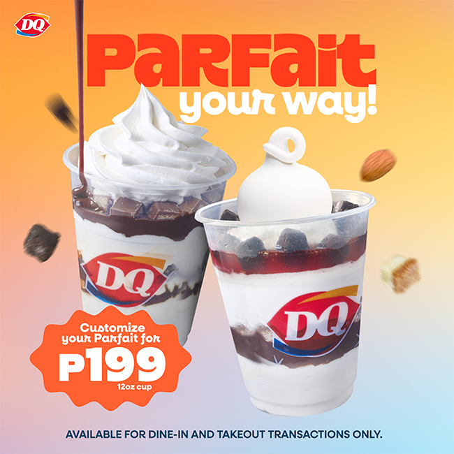 Now you can Parfait Your Way with customizable Parfaits from DQ! DQ Parfait Post