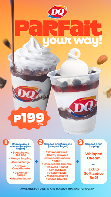 Now you can Parfait Your Way with customizable Parfaits from DQ! DQ Parfait Story