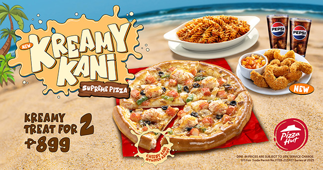 No meat? No problem! Try Pizza Hut’s new Kreamy Kani Supreme Pizza KREAMY KANI FOR 2